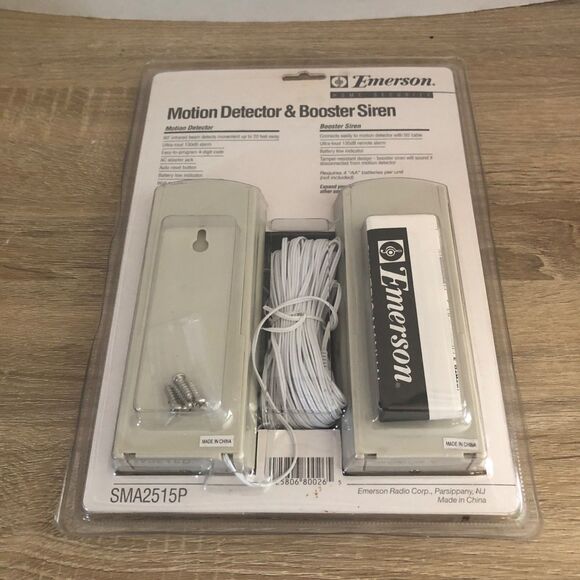 Emerson Motion Detector & Booster Siren NEW SEALED SMA2515P Home Security System - Picture 3 of 4